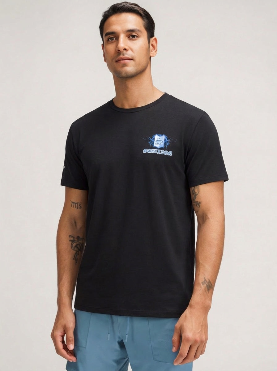 Stallion Blue Shield Tee Shirt