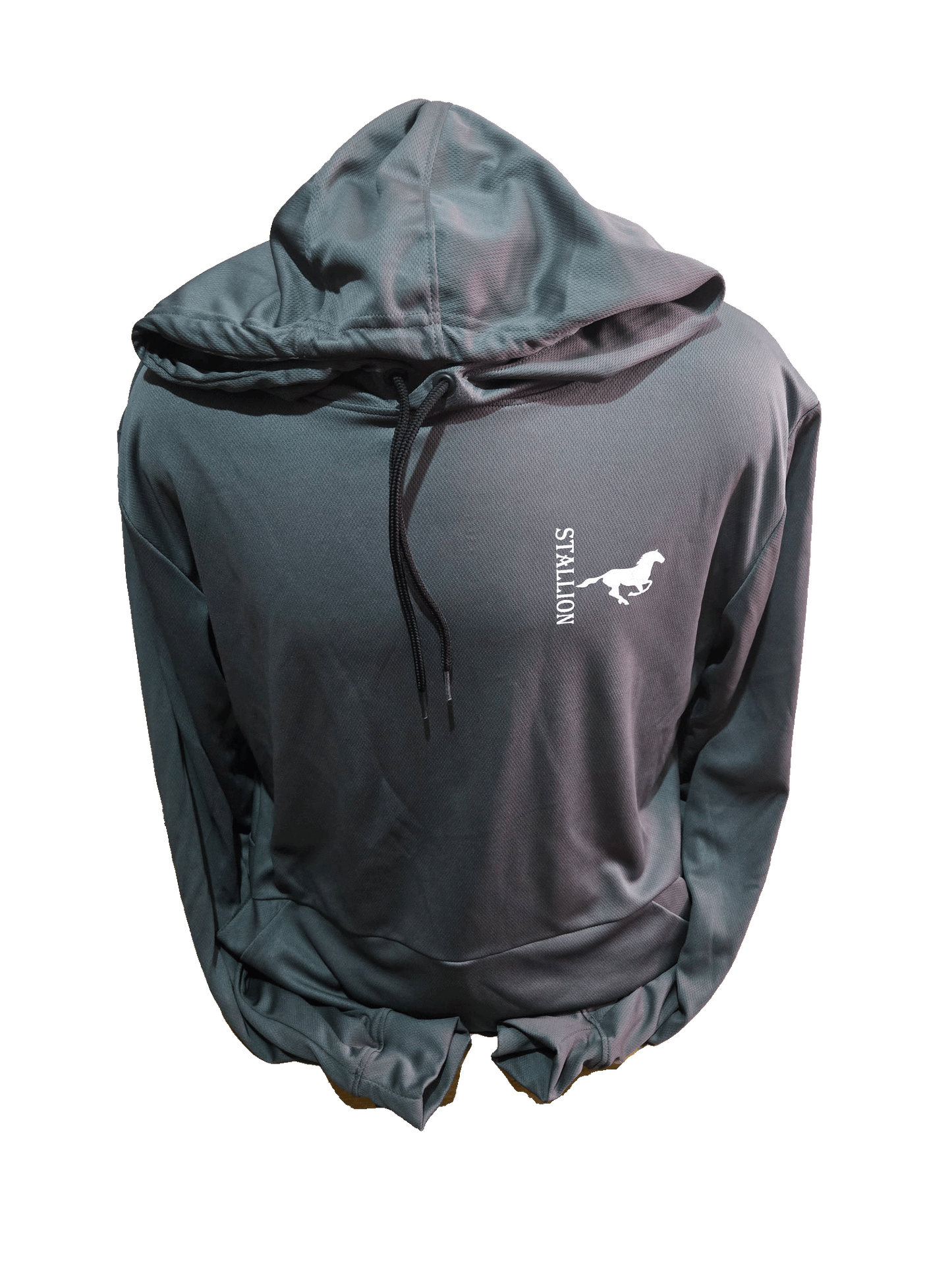Stallion Mesh Hoodie Branding Silver Stallion