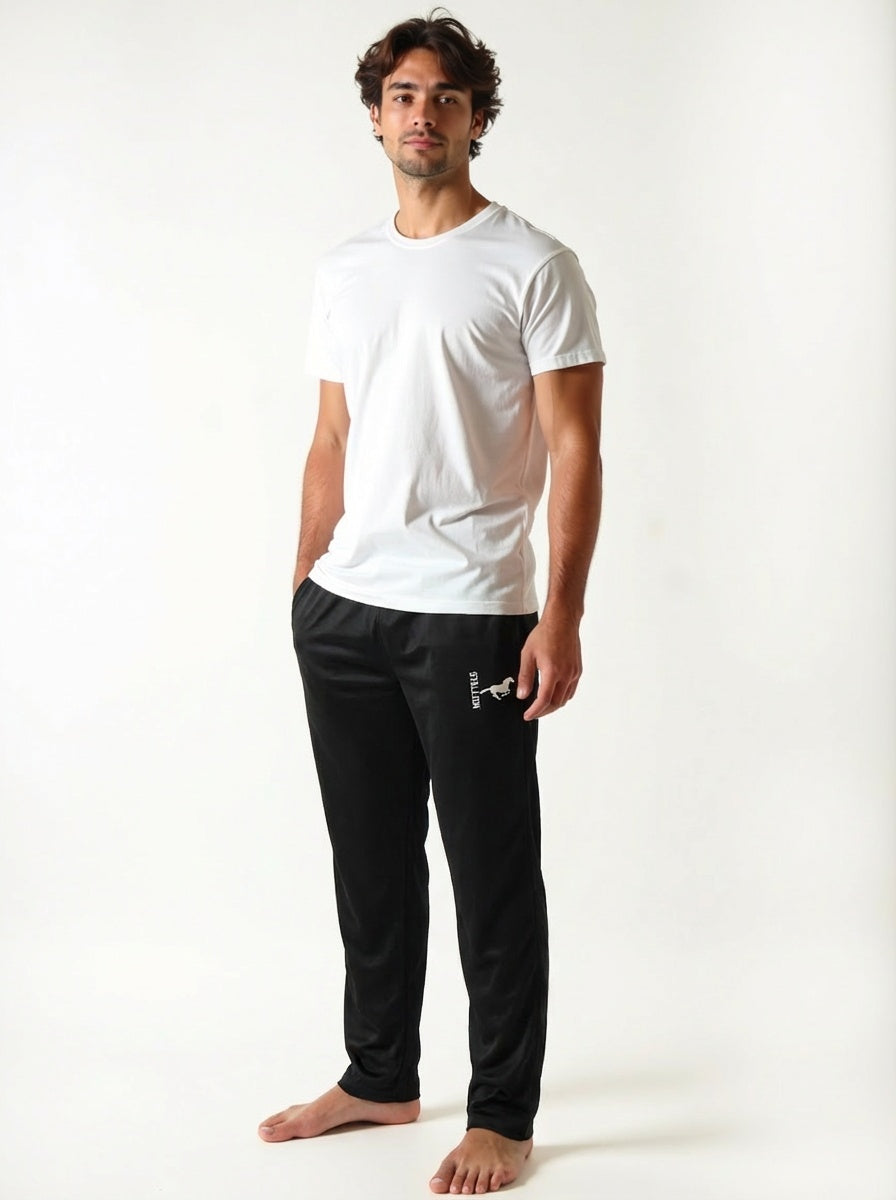 Mesh "Work-Out" Pants Branding the Silver Stallion for Men
