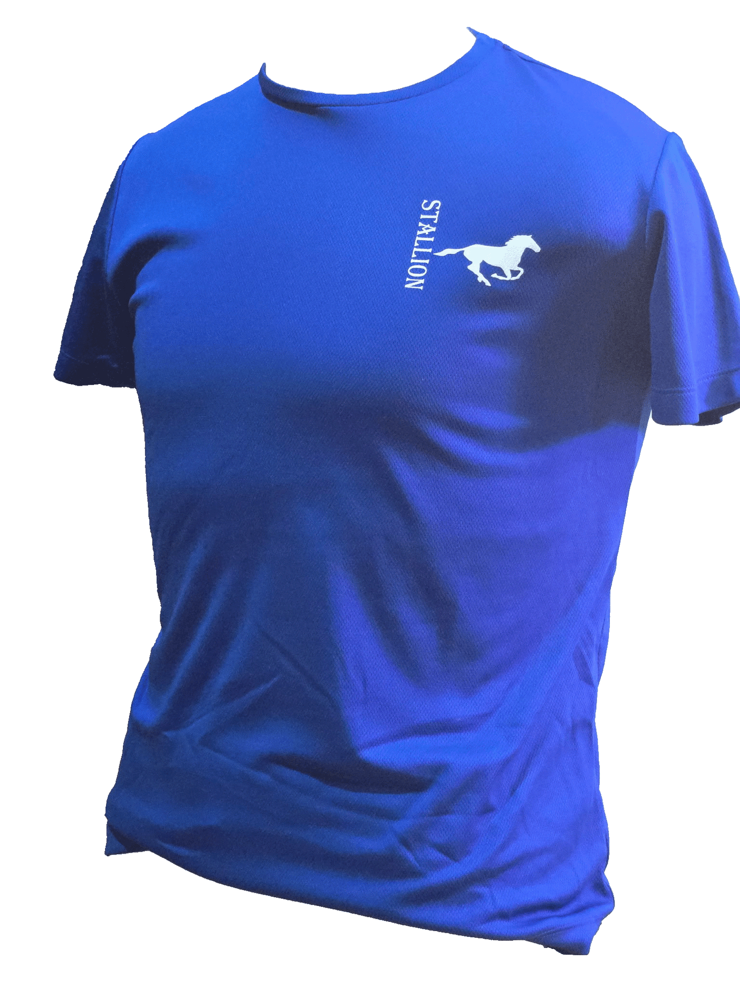 Mesh Tee Shirt Branding the White Stallion for Men