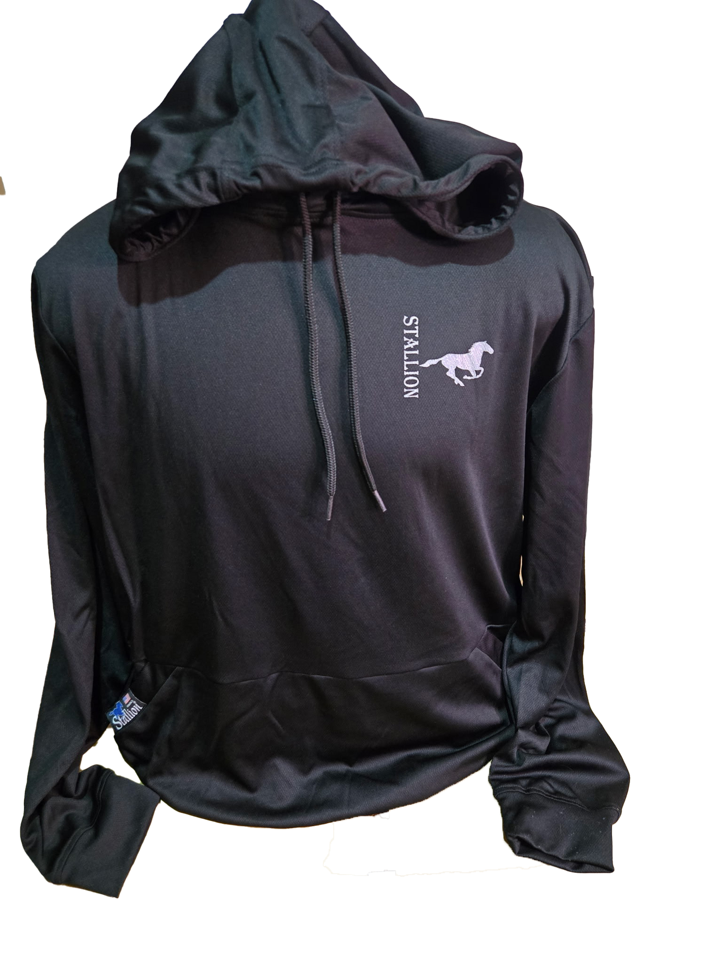 Stallion Mesh Hoodie Branding Silver Stallion
