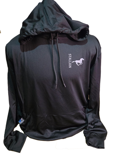 Stallion Mesh Hoodie Branding Silver Stallion