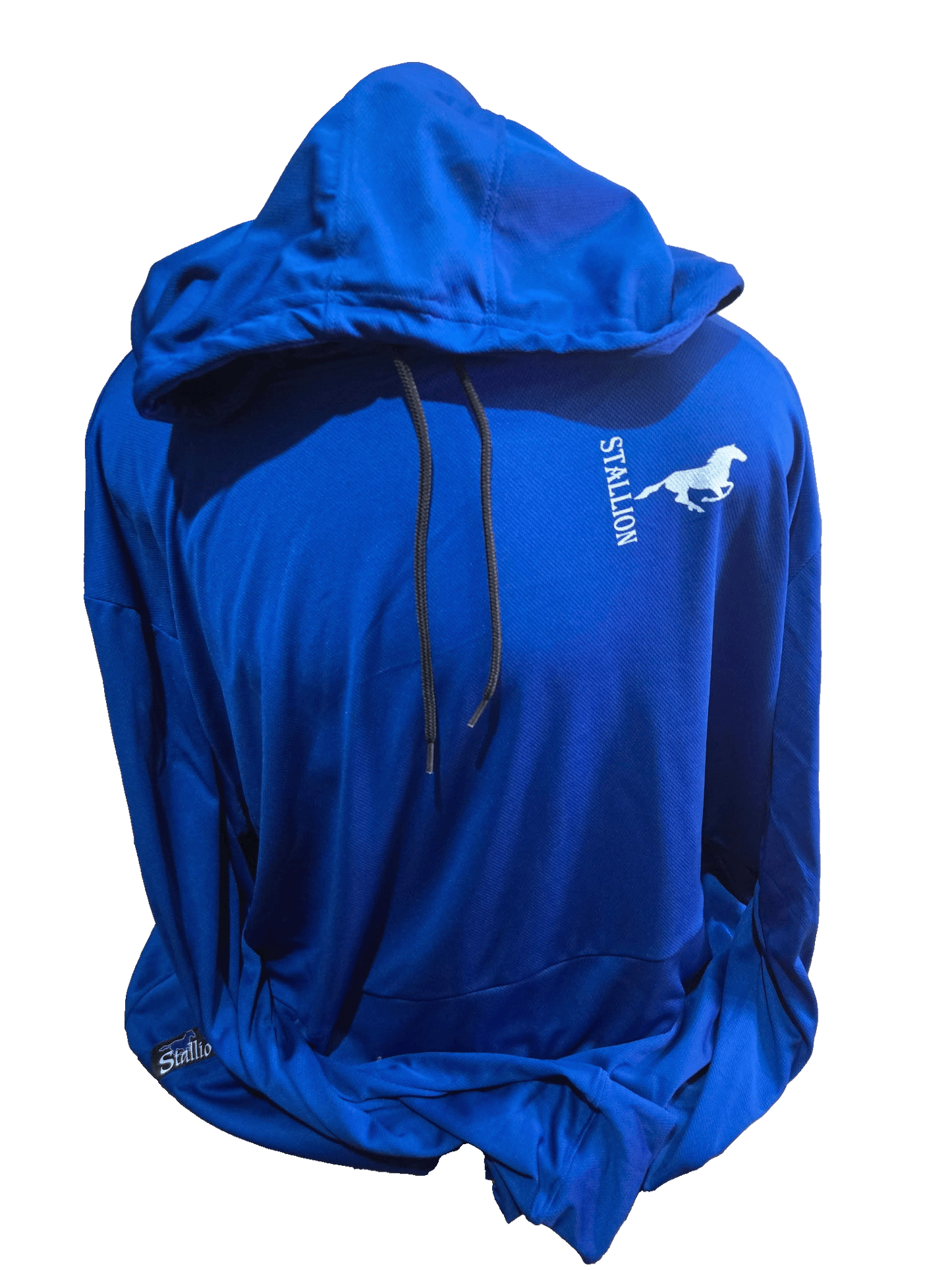 Stallion Mesh Hoodie Branding White Stallion