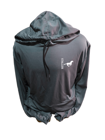 Stallion Mesh Hoodie Branding Silver Stallion