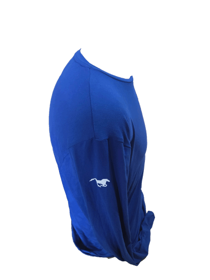 Side Stallion LS Tee Shirt Branding the White Stallion