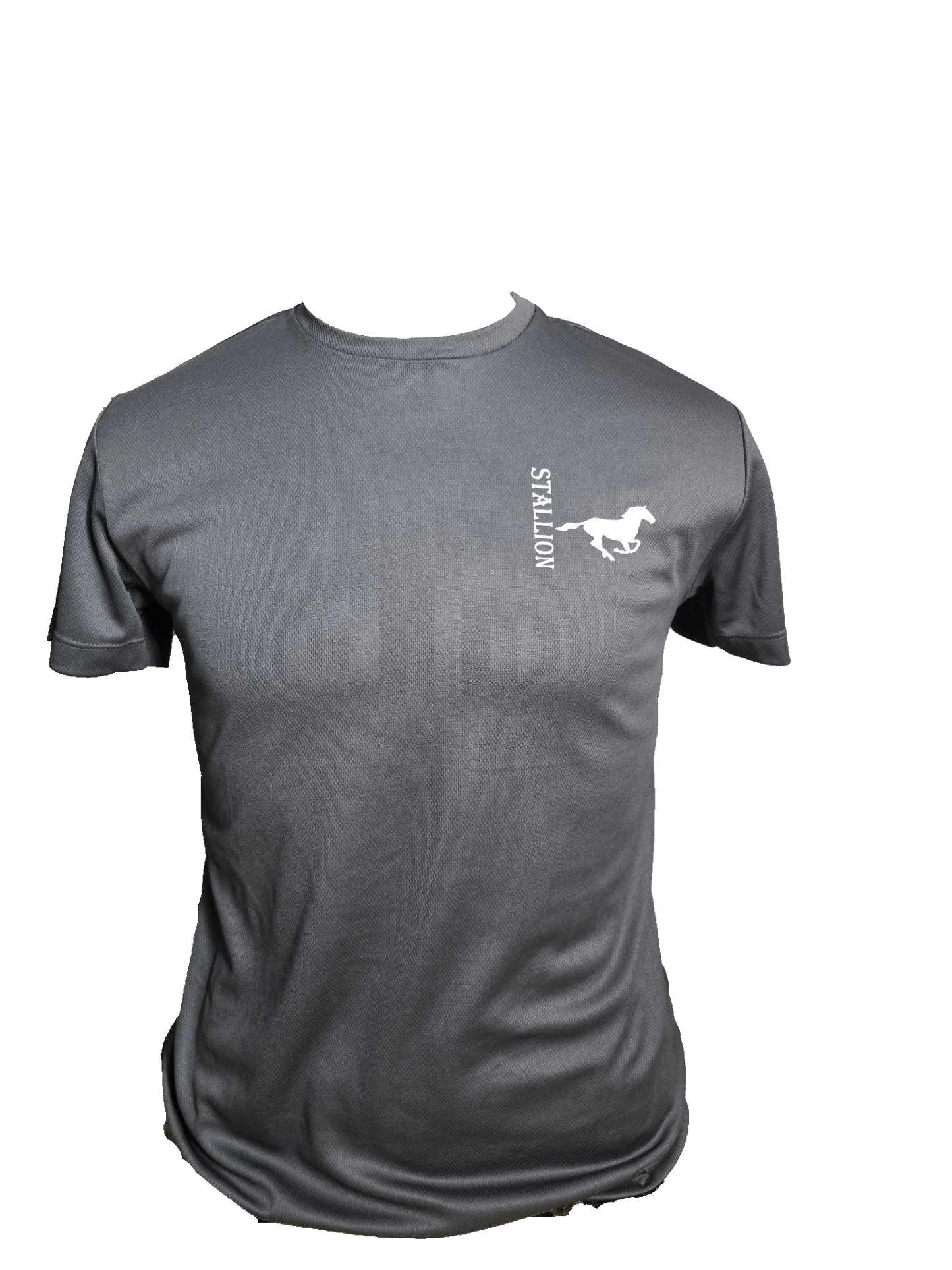 Mesh Tee Shirt Branding the White Stallion