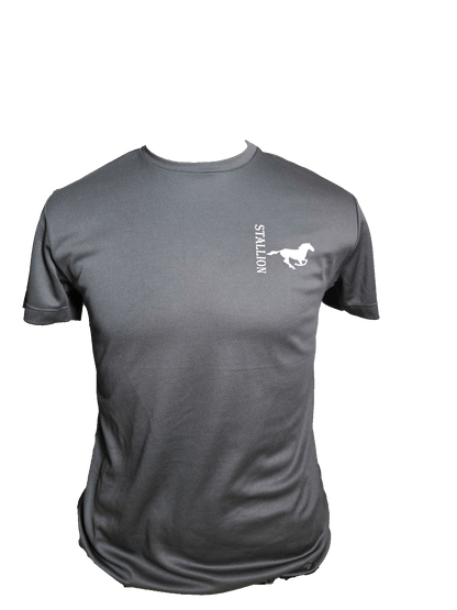 Mesh Tee Shirt Branding the White Stallion